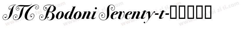 ITC Bodoni Seventy-t字体转换